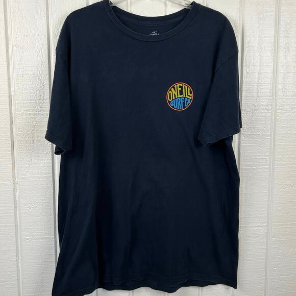 O’Neill Surf Co Men Graphic Surfer Skater T-shirt Retro Casual Navy Blue Size XL - Picture 3 of 4